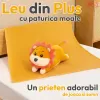Leu din Plus cu Paturica Moale – Jucarie de Imbratisat