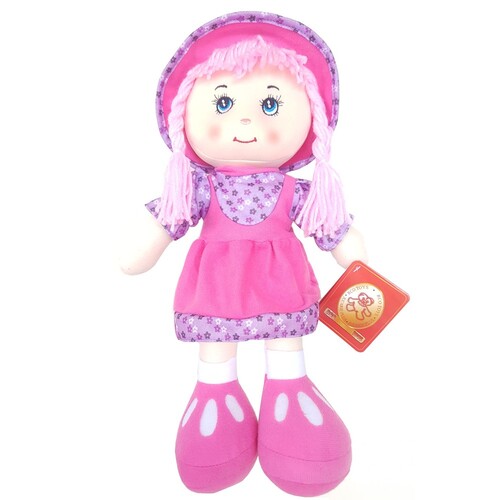 Papusa material textil RCO, Violet, 50 cm