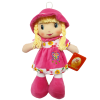 Papusa material textil RCO, Roz, 35 cm, +18luni
