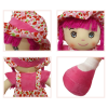 Papusa material textil RCO, Roz, 35 cm, +18luni
