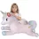 Unicorn Curcubeu Gigant din plus catifelat, 100 cm, +3 ani