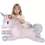 Unicorn Curcubeu Gigant din plus catifelat, 100 cm, +3 ani