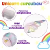 Unicorn Curcubeu Gigant din plus catifelat, 100 cm, +3 ani