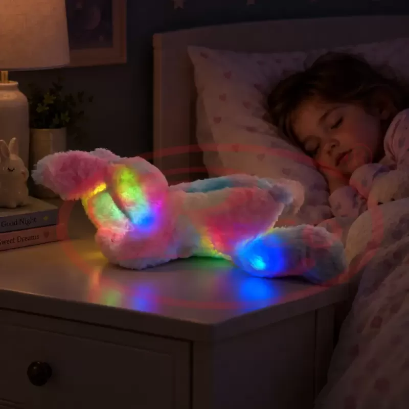 Iepuras de Plus cu Lumini LED, 33 cm