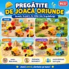 Set 5 Masinute de Constructie pentru Copii, Betoniera, Basculanta, Excavator, Automacara si Buldozer, Vehicule de Santier, 3+ Ani