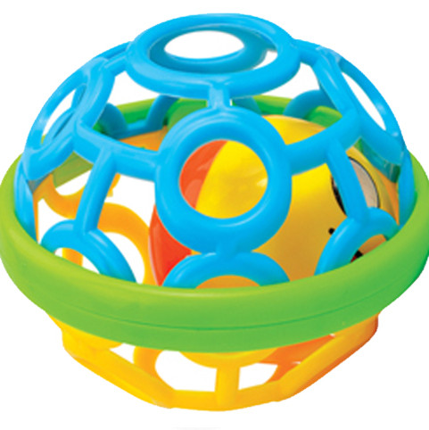Minge siliconata cu zornaitoare pentru bebelusi