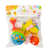 Set jucarii zornaitoare cu forme inovatoare, texturi diferite, multicolore, 10 buc, + 3 luni