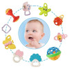 Set jucarii zornaitoare cu forme inovatoare, texturi diferite, multicolore, 10 buc, + 3 luni