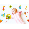 Set jucarii zornaitoare cu forme inovatoare, texturi diferite, multicolore, 11 buc