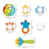 Set 7 Zornaitori pentru Bebeluși, Jucarii Senzoriale și pentru Dentitie, 3 luni+, Multicolor