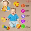 Set 4 Jucarii zornaitoare cu forme inovatoare, texturi diferite, pentru dentitie si motricitate, multicolore