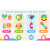 Set Jucarii Zornaitoare cu forme inovatoare, texturi diferite, multicolore, 10 buc, +3luni