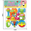 Set Jucarii Zornaitoare cu forme inovatoare, texturi diferite, multicolore, 10 buc, +3luni