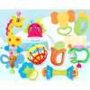 Set Jucarii Zornaitoare cu forme inovatoare, texturi diferite, multicolore, 10 buc, +3luni