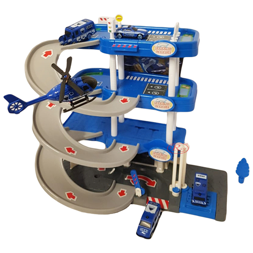 Set de joaca - parcare etajata trei nivele, Echipaj Politie