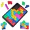 Joc clasic de tetris+Puzzle+Joc Pop It cu 24 de piese multicolore din silicon, 3+ani,