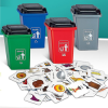 Joc educativ sortarea deseurilor pe culori Garbage classification, 100 carduri, 1-4 jucatori, +4 ani