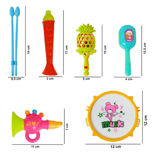 Set instrumente muzicale pentru copii, 5 piese
