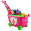 Set cuburi constructie cu carucior 53 piese