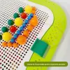 Joc creativ mozaic cu 360 pioneze, 7 culori, trei dimensiuni a pieselor, cutie de depozitare din plastic, 3+ ani, Verde