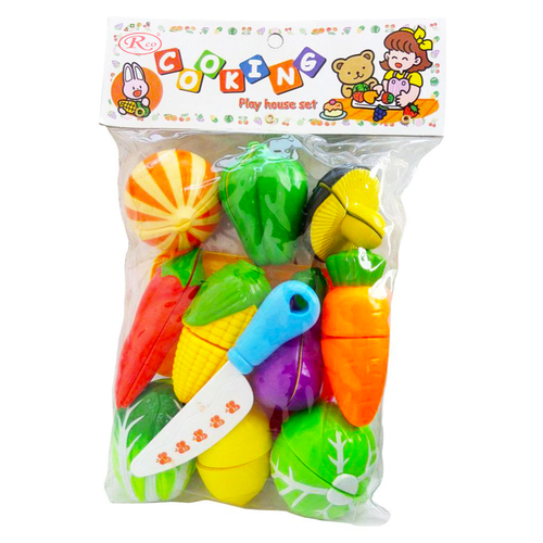 Set jucarii pentru copii legume de taiat,12 piese