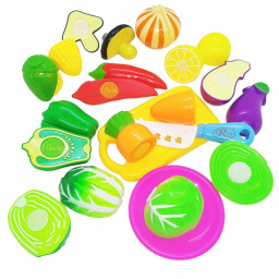 Set jucarii pentru copii legume de taiat,12 piese