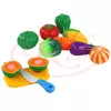Set jucarii pentru copii cos cu legume de taiat, ,12 piese