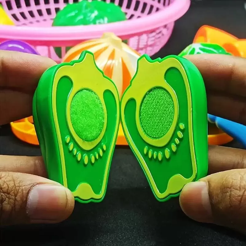 Set jucarii pentru copii cos cu legume de taiat, ,12 piese