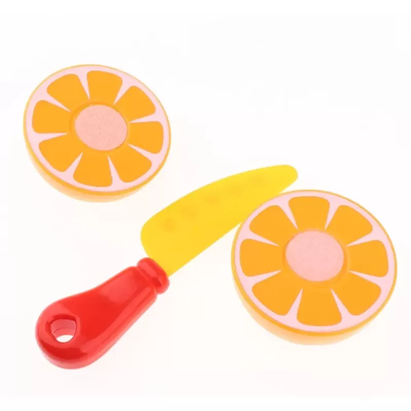 Set jucarii pentru copii cos cu fructe si legume de taiat, Super Market,14 piese