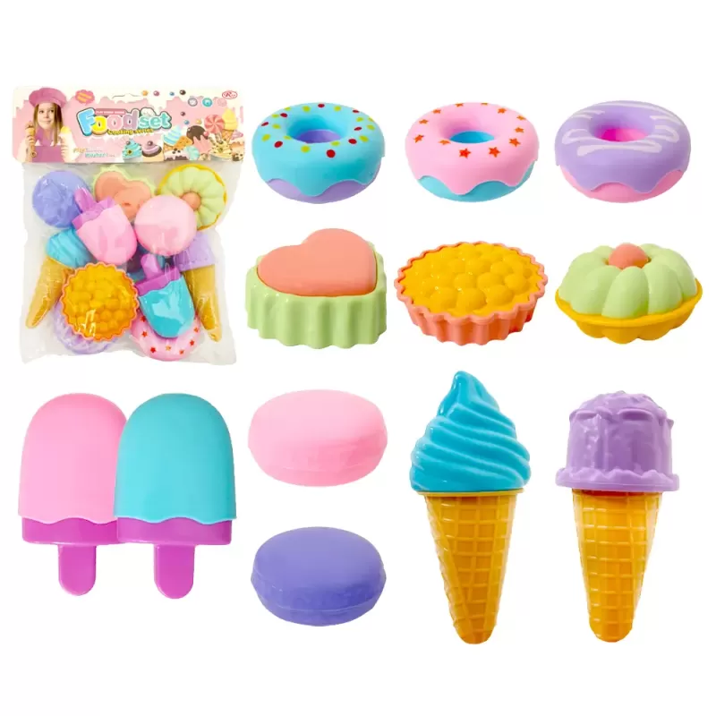 Set de Joaca Cofetarie – 12 Piese Dulci si Colorate pentru Copii