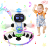 Jucarie Interactiva muzicala, cu lumini multicolore si rotire 360°, Robotelul Dansator, 21x17 cm, 3+ ani
