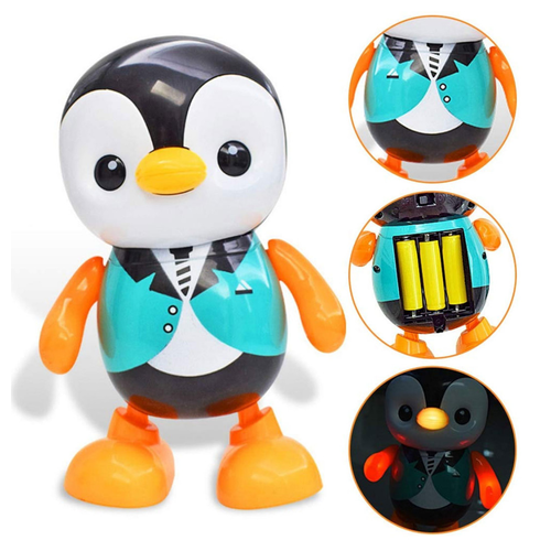 Jucarie interactiva pentru copii – Pinguinul dansator, 20 cm