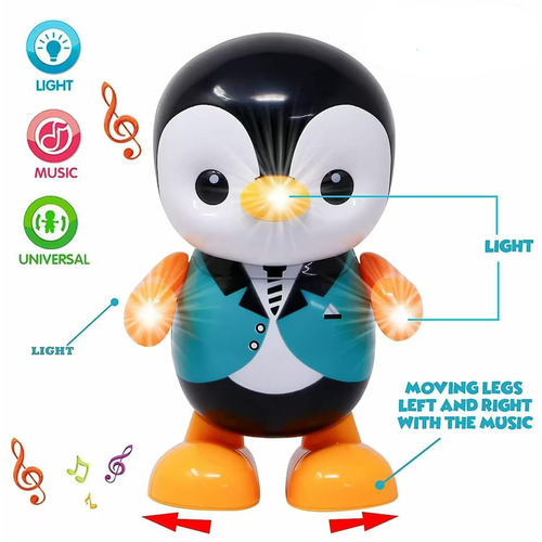 Jucarie interactiva pentru copii – Pinguinul dansator, 20 cm
