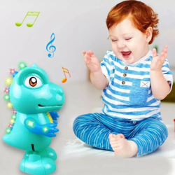 Jucarie interactiva pentru copii – Dinozaurul dansator, 20 cm