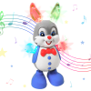 Jucarie Interactiva muzicala, cu lumini multicolore, Iepurasul Dansator, 24x14 cm, 3+ ani