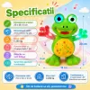 Jucarie interactiva pentru copii, model broscuta dansatoare, cu efecte luminoase, efecte sonore si miscare automata