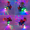 Jucarie Interactiva muzicala, cu lumini multicolore, si rotire 360° , Baietel cu Tricicleta, 20.5x17 cm, 3+ ani
