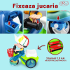 Jucarie Interactiva muzicala, cu lumini multicolore, si rotire 360° , Baietel cu Tricicleta, 20.5x17 cm, 3+ ani