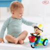 Jucarie Interactiva muzicala, cu lumini multicolore, si rotire 360° , Baietel cu Tricicleta, 20.5x17 cm, 3+ ani