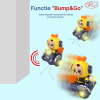 Jucarie Interactiva muzicala, cu lumini multicolore, si expresii faciale, Albinuta cu Scooter, 20.5x14 cm, 3+ ani