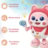 Jucarie interactiva pentru copii – Catelusul dansator, 20 cm, 3+ ani, Roz
