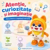 Catelus dansator cu lumini LED, cantece si miscare stanga-dreapta pentru copii