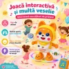 Catelus dansator cu lumini LED, cantece si miscare stanga-dreapta pentru copii