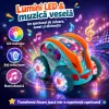 Masinuta acrobatica de drift cu rotire la 360° si rasturnari de 180 grade cu iluminare LED si muzica, 3+