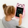 Tableta copii LCD Pisicuta cu buton de stergere, 23cm, Roz