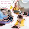 Tableta copii LCD Pisicuta cu buton de stergere, 23cm, Roz