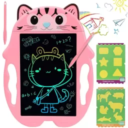 Tableta copii LCD Pisicuta cu buton de stergere, 23cm, Roz