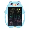 Tableta copii LCD Porcusor cu buton de stergere, 23cm, Albastru