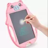 Tableta copii LCD Porcusor cu buton de stergere, 23cm, Roz