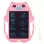 Tableta copii LCD Porcusor cu buton de stergere, 23cm, Roz